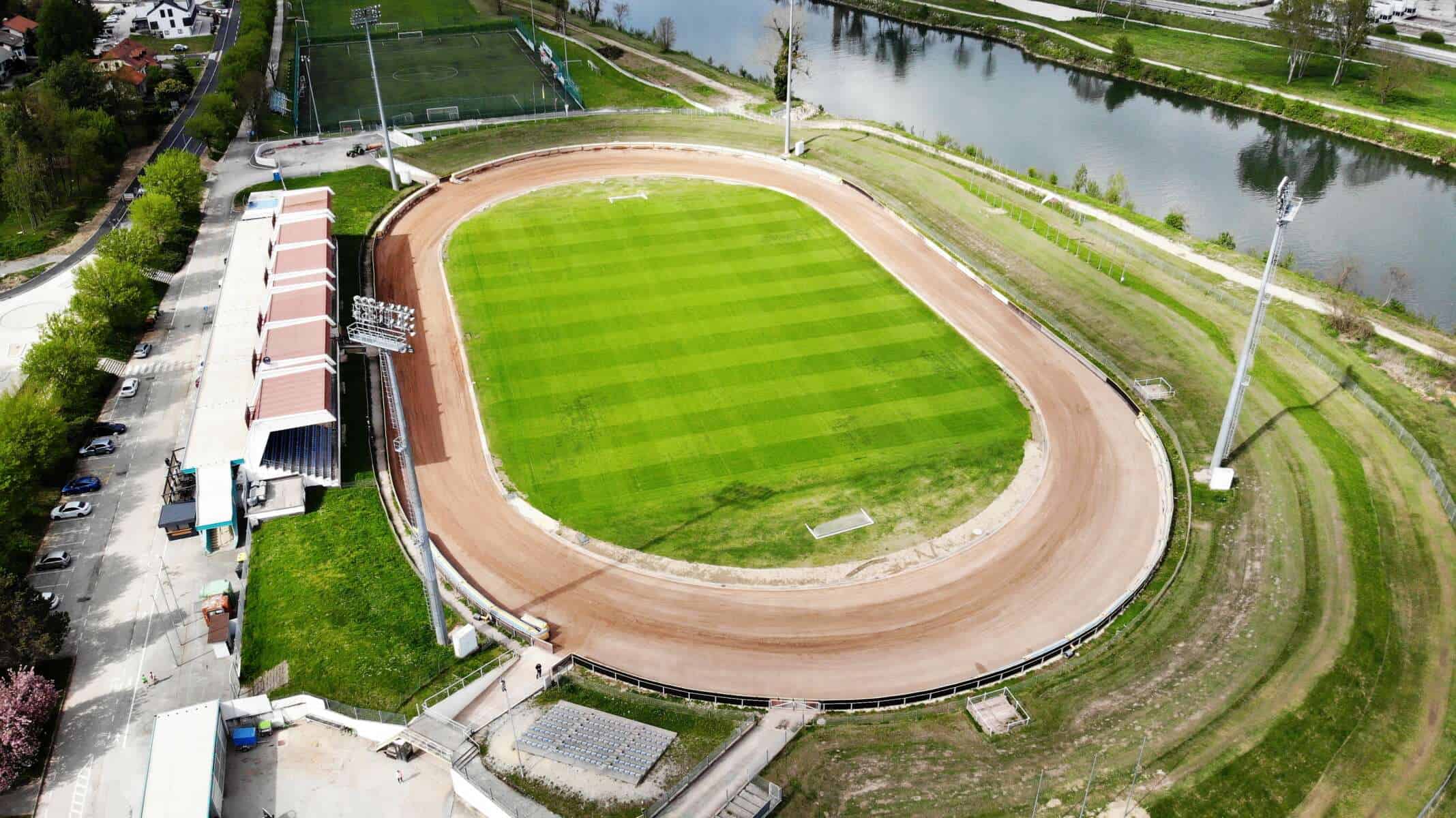 Zračni posnetek stadiona